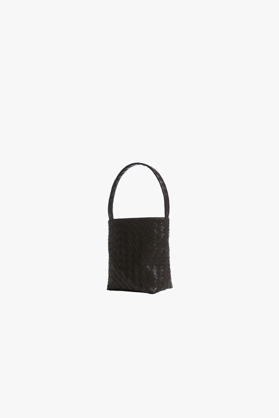 Orien WOVEN SQUARE MINI - DARK BROWN